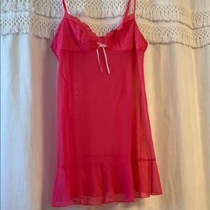 Victoria’s Secret hot pink baby doll sz large
